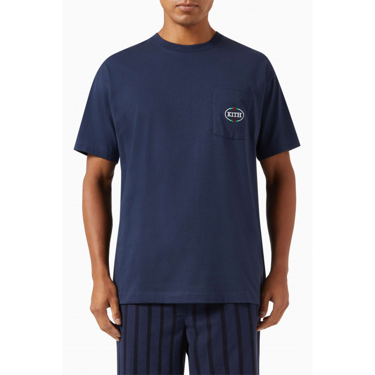 Kith - NY Rose Pocket T-shirt in Jersey Blue