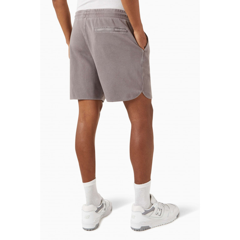 Kith - Crystal Wash Jordan Shorts in Cotton Interlock Grey