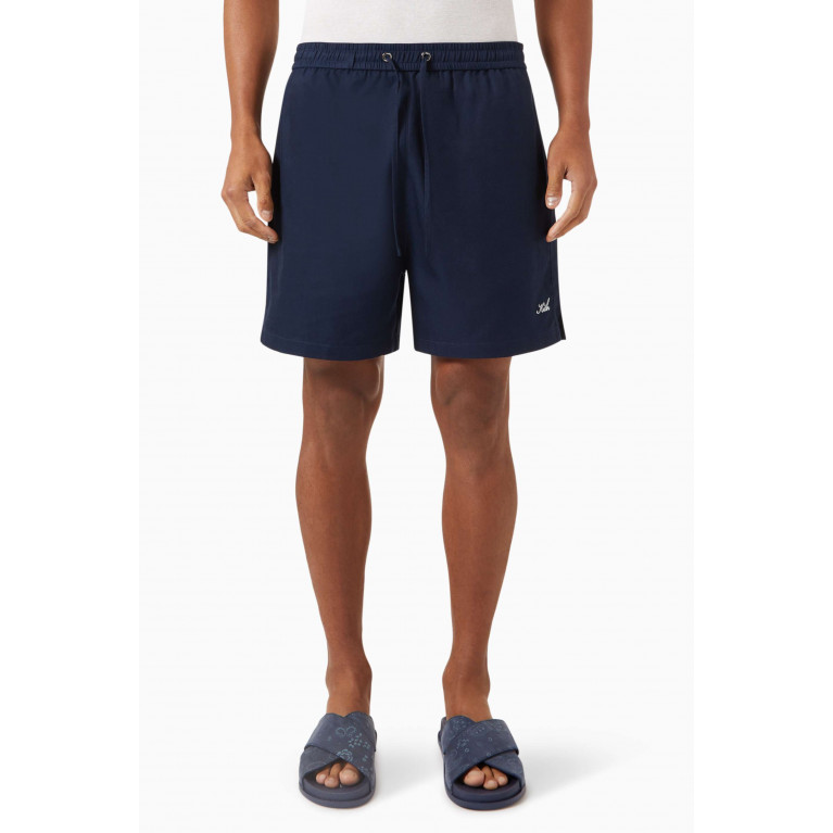 Kith - Thompson Active Shorts in Silk-blend Blue