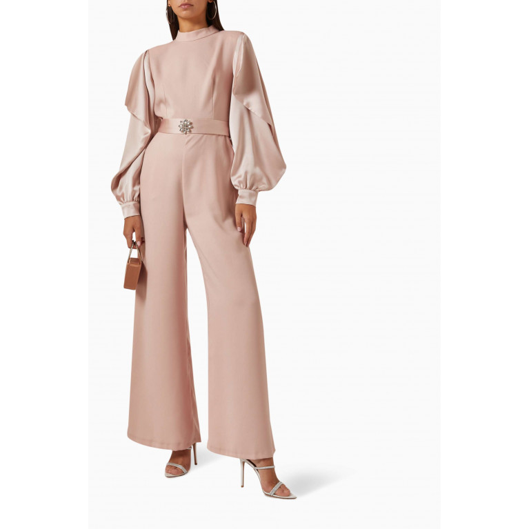 Senna - Chasey Belted Jumpsuit Pink