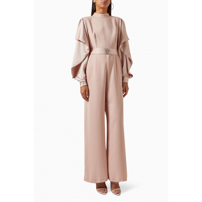 Senna - Chasey Belted Jumpsuit Pink