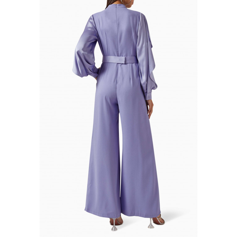 Senna - Chasey Belted Jumpsuit Purple