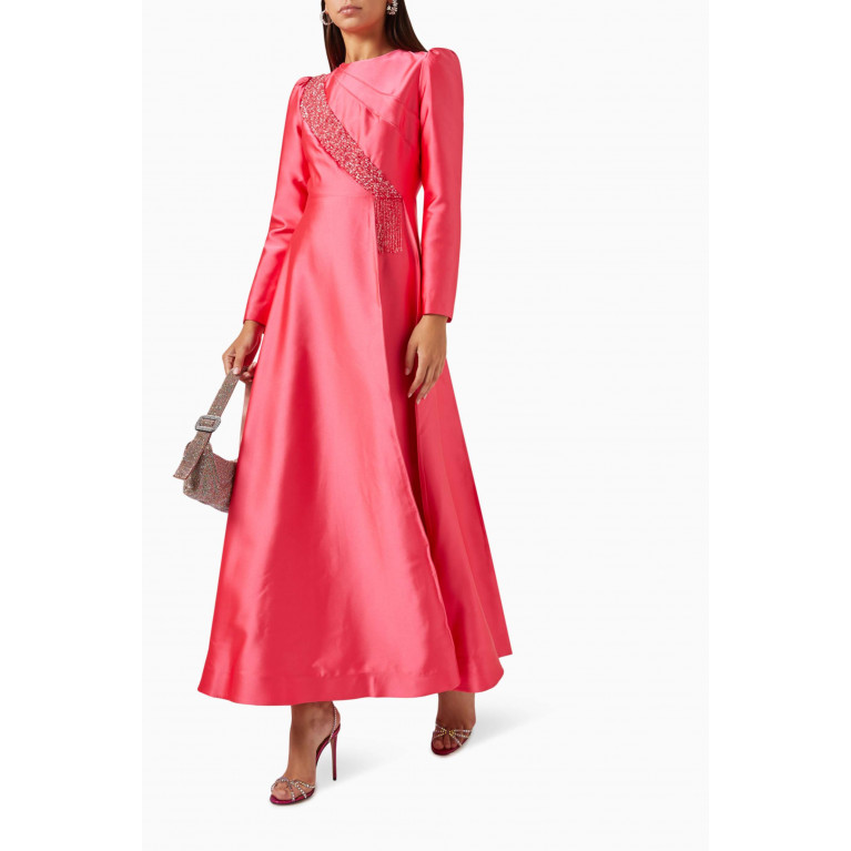 Senna - Fabiola Sequin-embellished Dress Pink