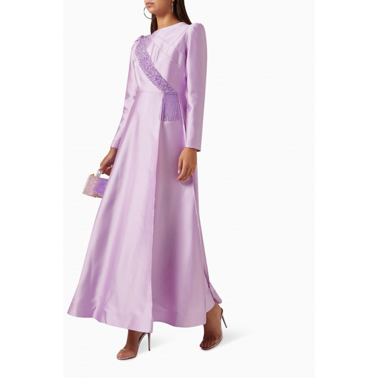 Senna - Fabiola Sequin-embellished Dress Purple