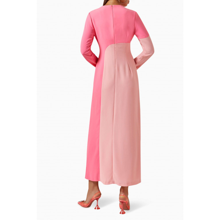 Senna - Viviane Two-tone Dress Pink