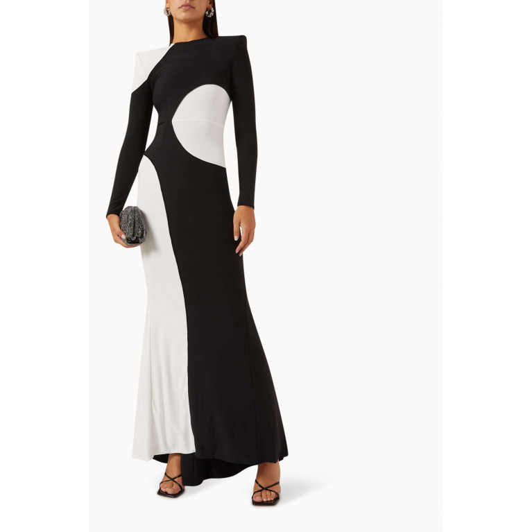 Zhivago - Take Me Home Colour-block Gown in Stretch-jersey