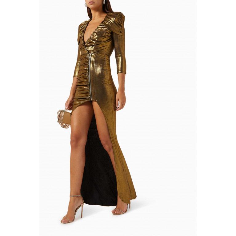Zhivago - Last Dance Gown in Stretch Metallic-jersey Gold