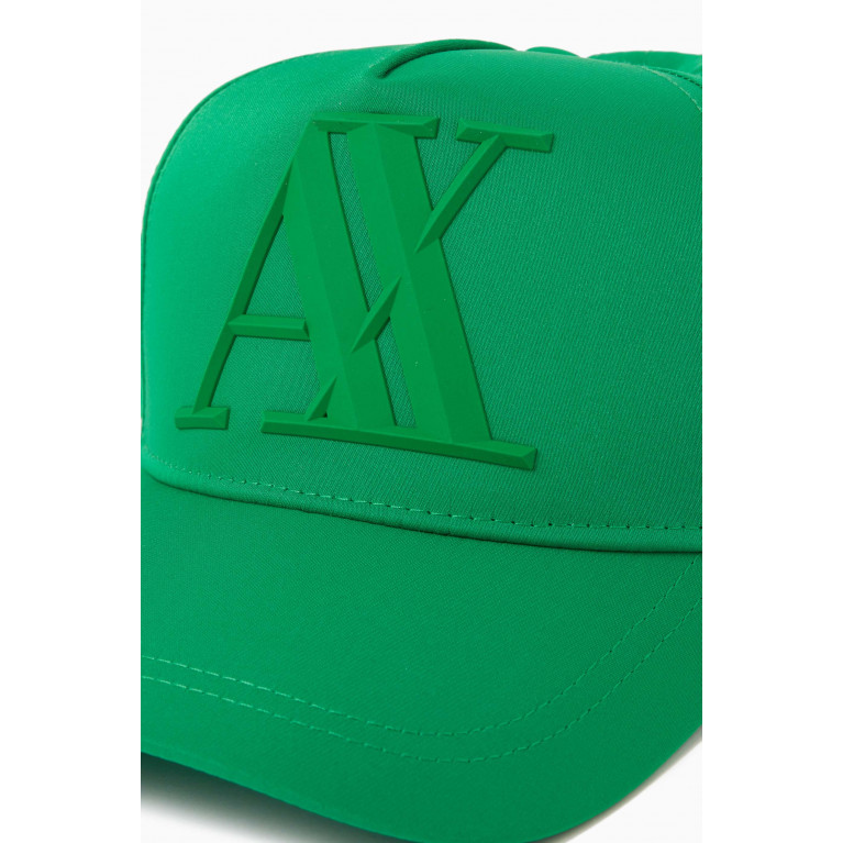 Armani Exchange - Logo Cap in Elastomultiester Green