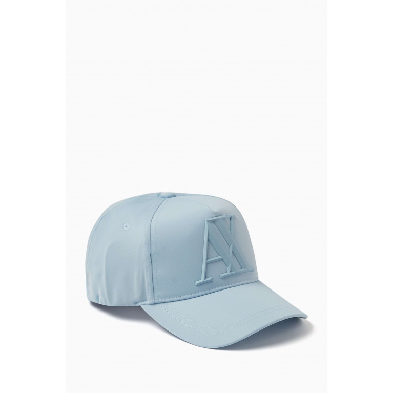 Armani Exchange - Logo Cap in Elastomultiester Blue