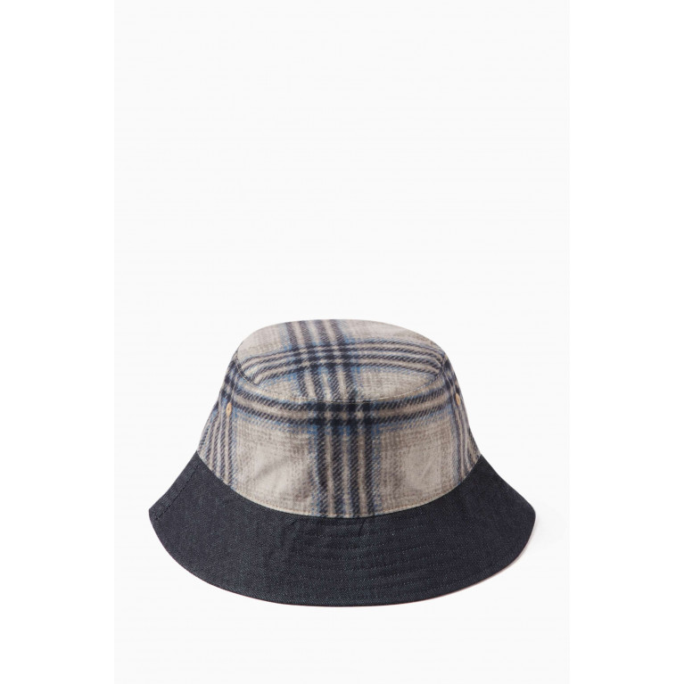Armani Exchange - Denim Love Plaid Bucket Hat