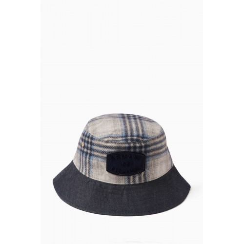 Armani Exchange - Denim Love Plaid Bucket Hat