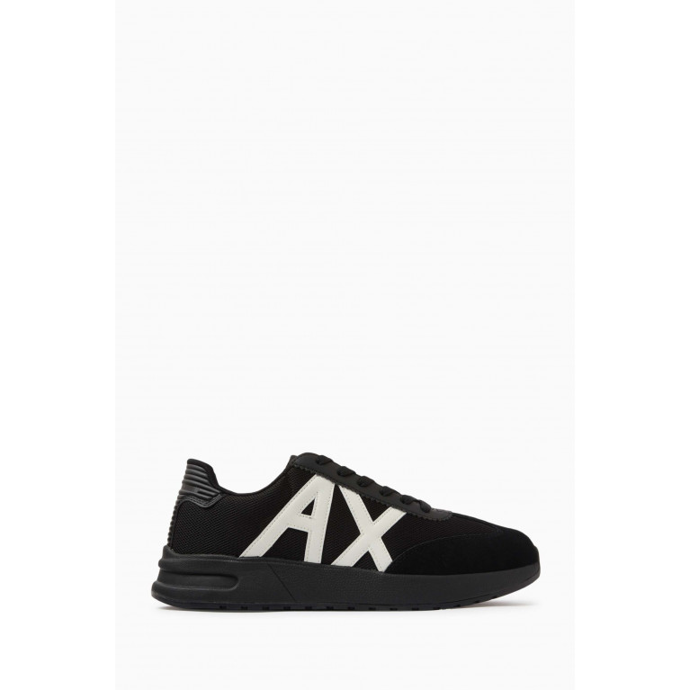 Armani Exchange - Dusseldorf AX Logo Low-top Sneakers in Mesh