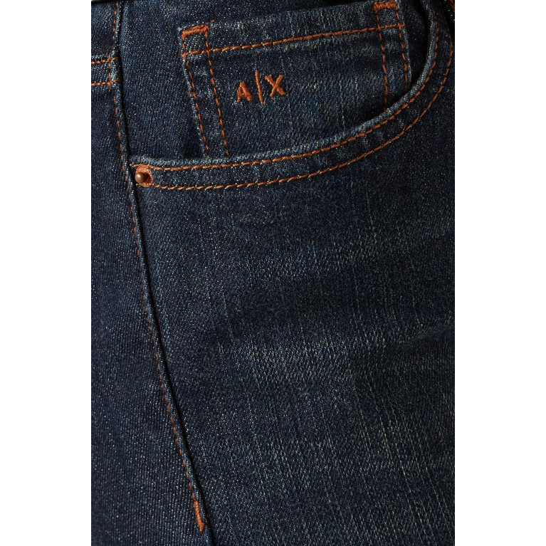Armani Exchange - Logo Super Skinny Jeans in Cotton-blend