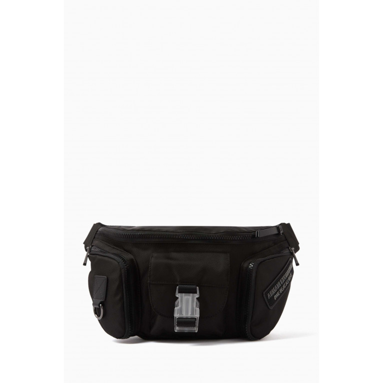 Armani Exchange - Logo-patch Crossbody Bag in Nylon