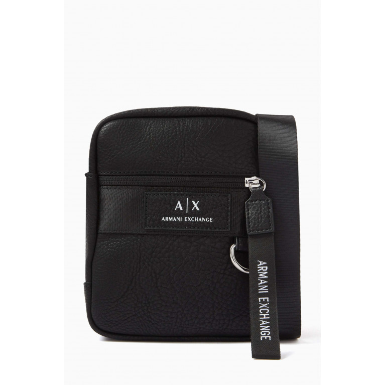 Armani Exchange - Cortina Logo Tape Crossbody Bag in Nylon
