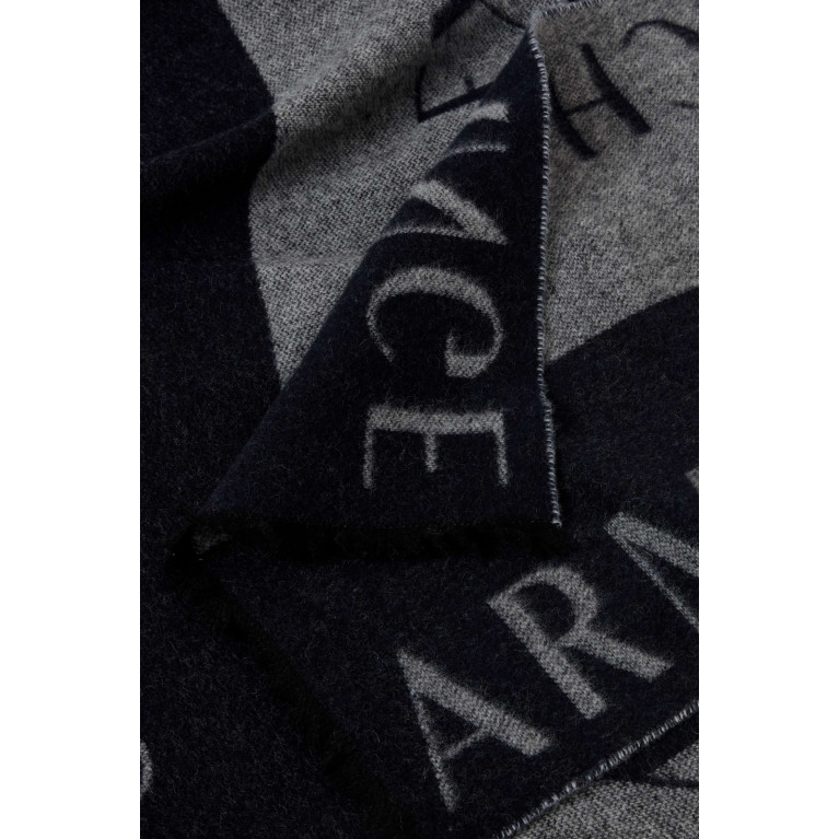 Armani Exchange - Logo Scarf in Wool Blend