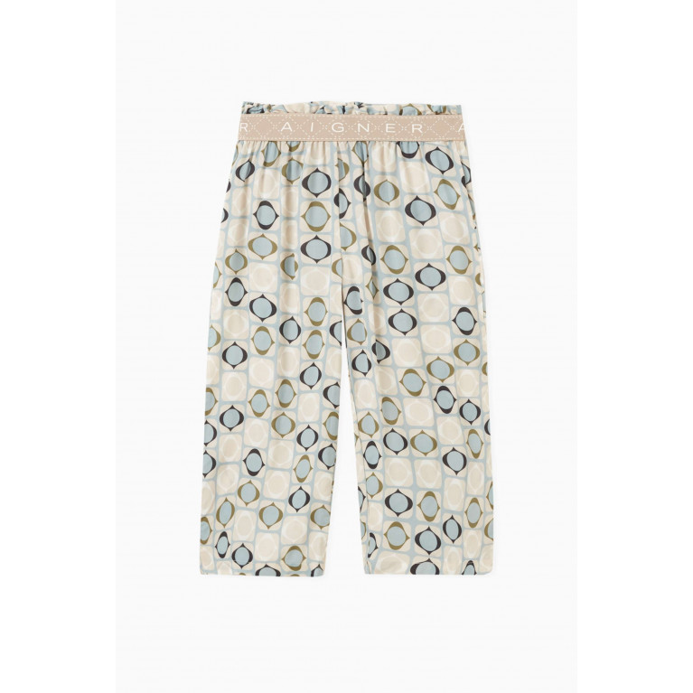 AIGNER - Printed Pants in Cotton