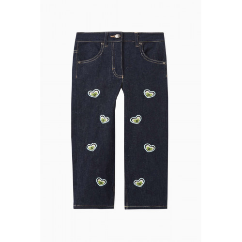 AIGNER - Heart-embroidered Jeans in Cotton