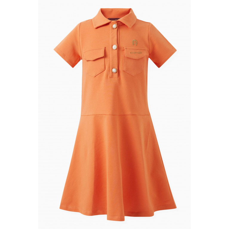 AIGNER - Logo-embroidered Shirt Dress in Cotton