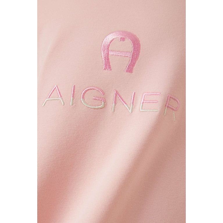 AIGNER - Logo-embroidered Sweatshirt Dress in Cotton