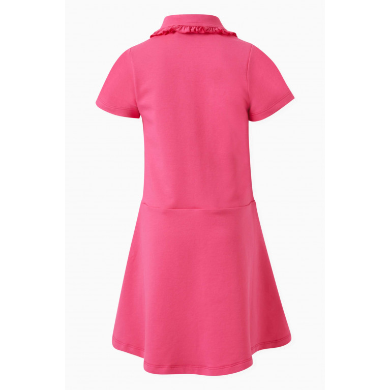 AIGNER - Ruffled Polo Dress in Cotton Pink