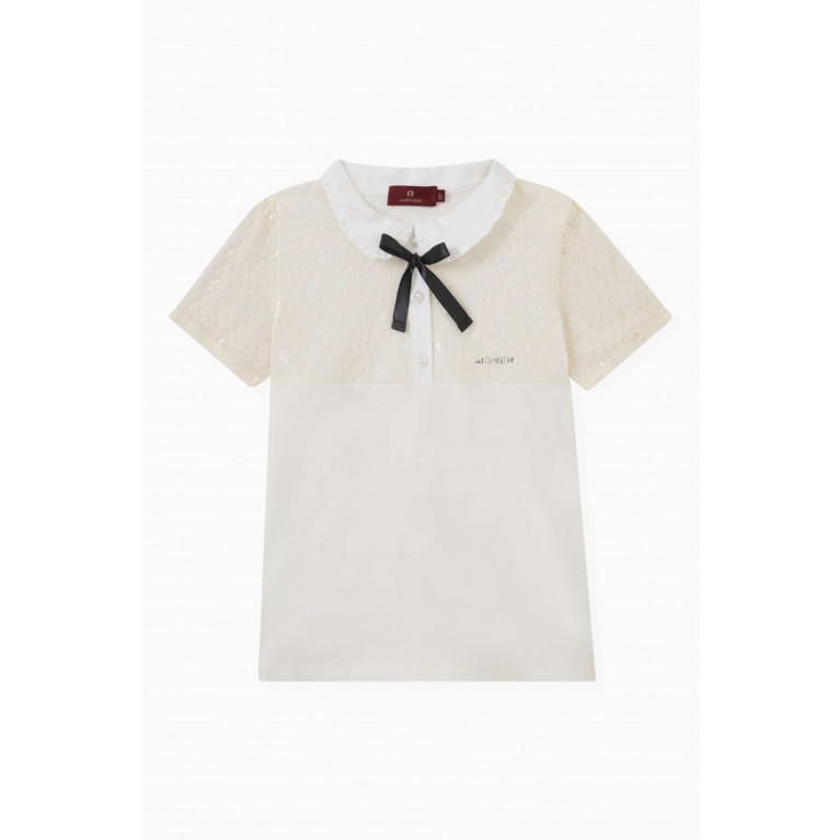 AIGNER - Peterpan Bow T-shirt