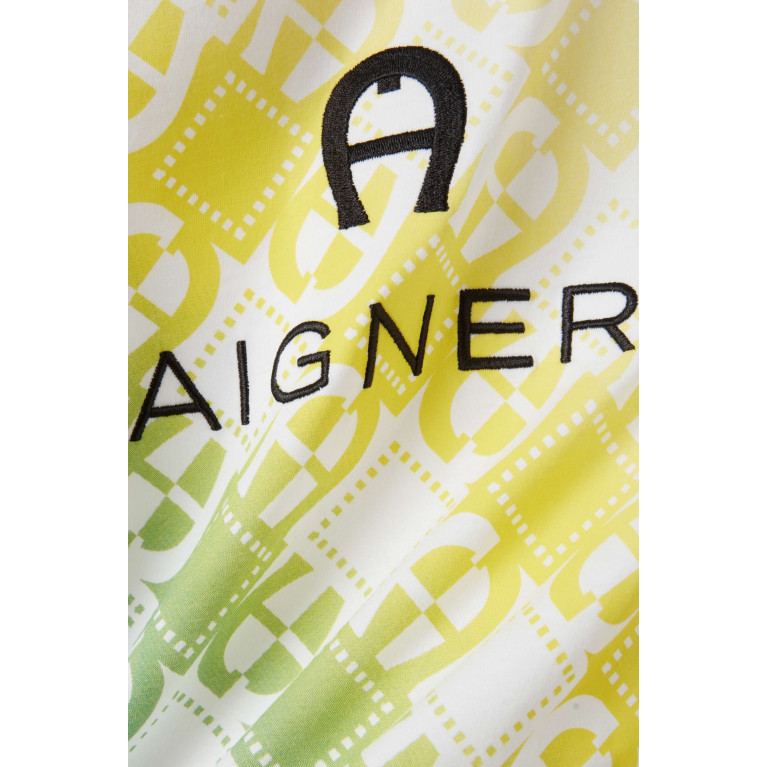AIGNER - Gradient Logo-print T-shirt in Cotton