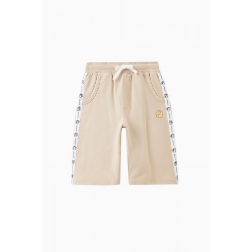 AIGNER - Logo-stripe Shorts in Cotton Neutral