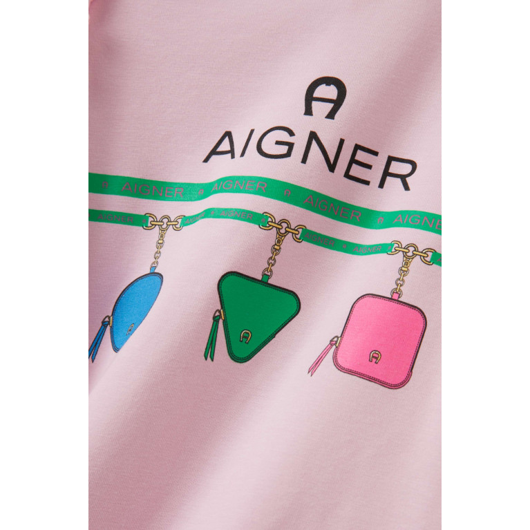 AIGNER - Logo T-shirt Dress in Cotton-jersey