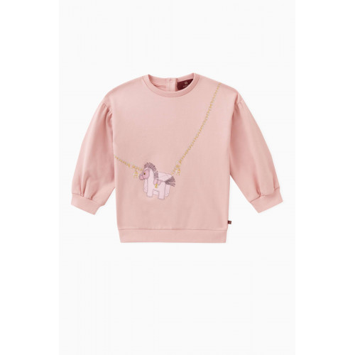 AIGNER - Horse Shoulder Bag Print Sweatshirt in Cotton