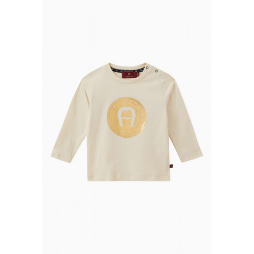 AIGNER - Graphic Logo T-shirt in Cotton Jersey