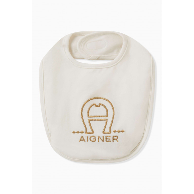 AIGNER - Logo Bib in Pima Cotton Neutral