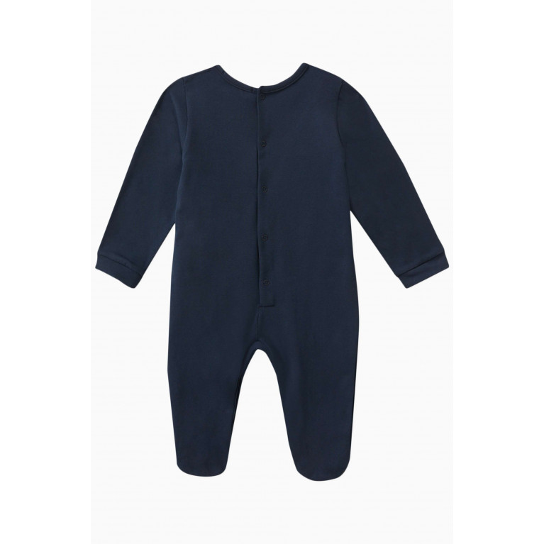 AIGNER - Logo Overall in Stretch Cotton Blue