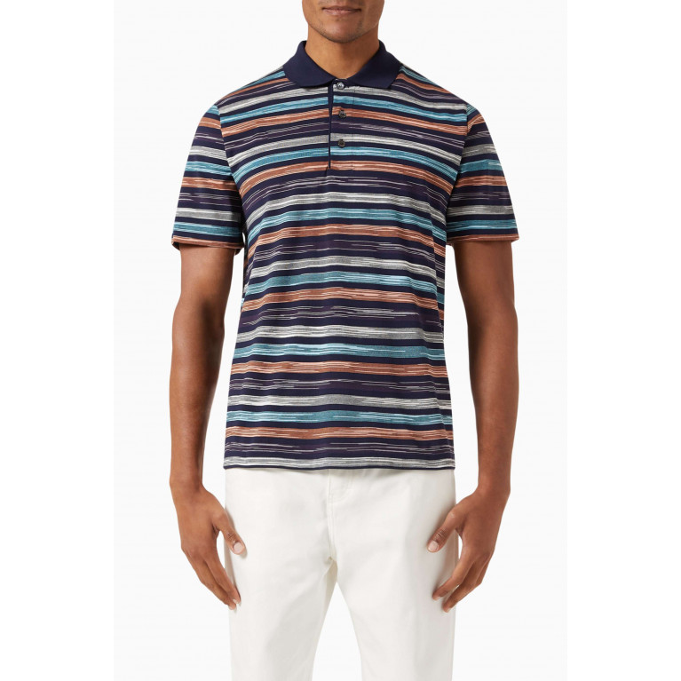 Missoni - Short Sleeve Polo Shirt in Cotton