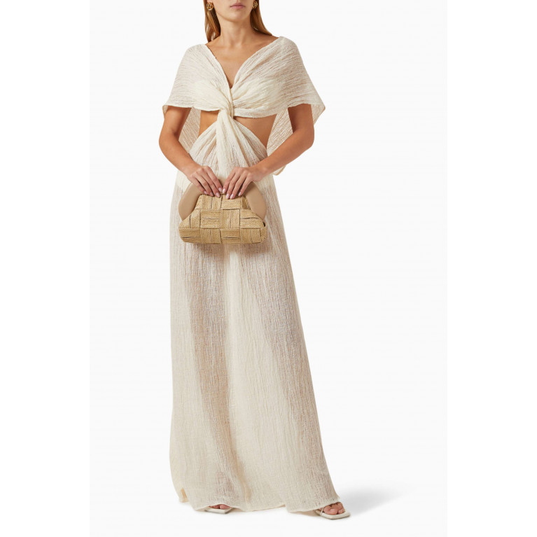 Savannah Morrow - Fiori Twist Dress in Cotton-blend