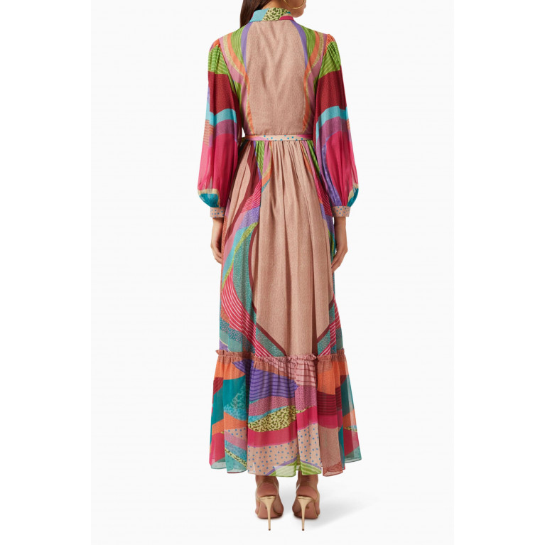 Kalico - Dune Embellished Maxi Dress in Chiffon