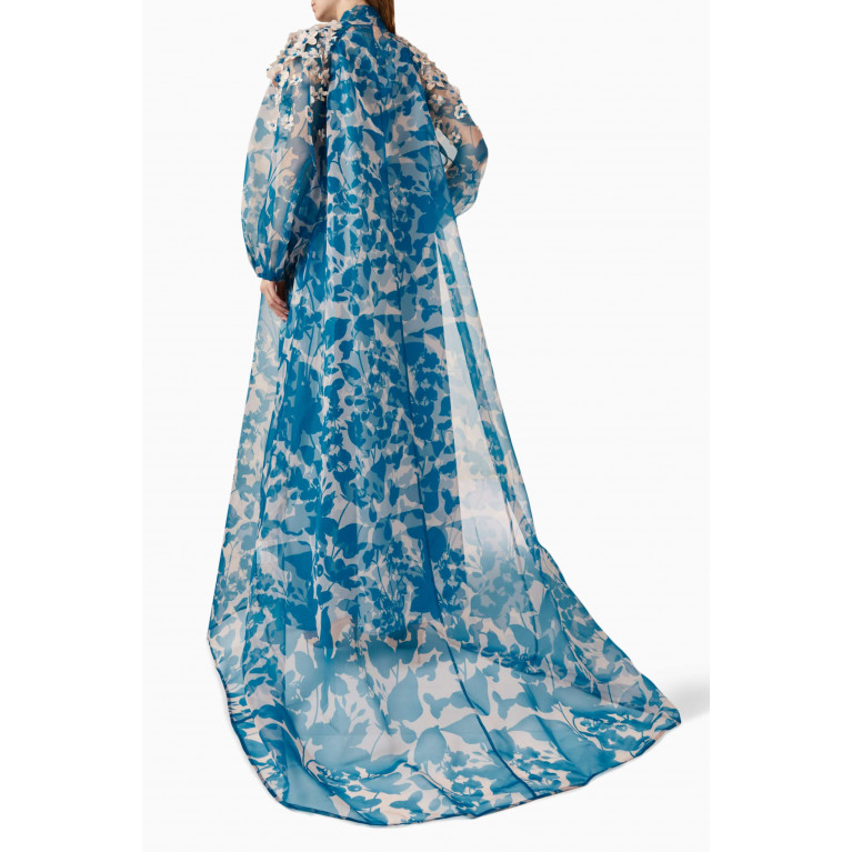Kalico - Cleo Embellished Cape & Dress Set in Organza
