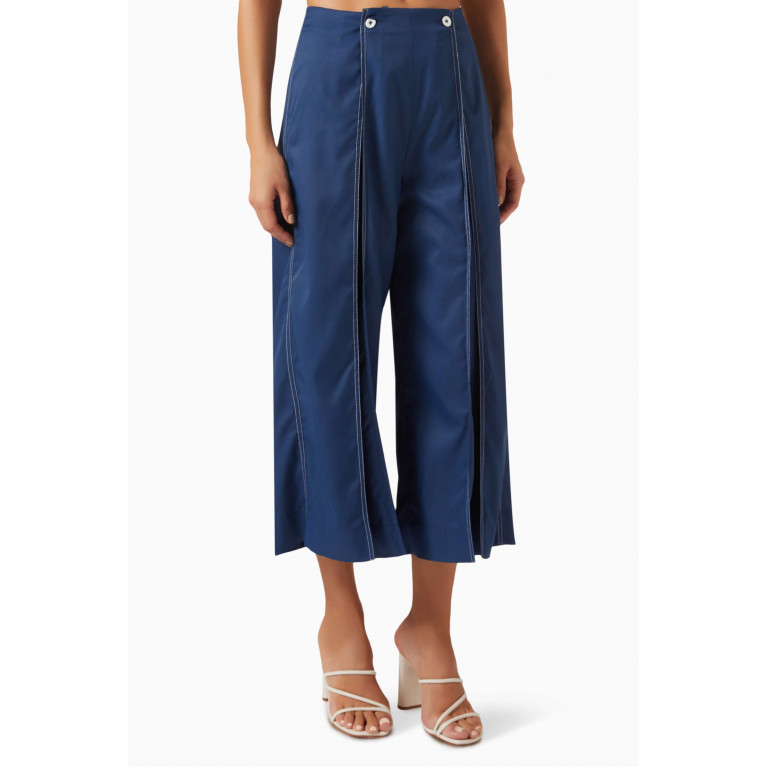 Notebook - Ebba Pants in Terry-rayon Blue