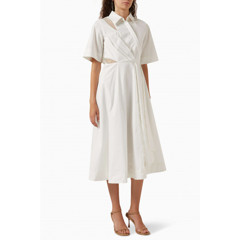Notebook - Malena Shirt Dress in Cotton-poplin Neutral