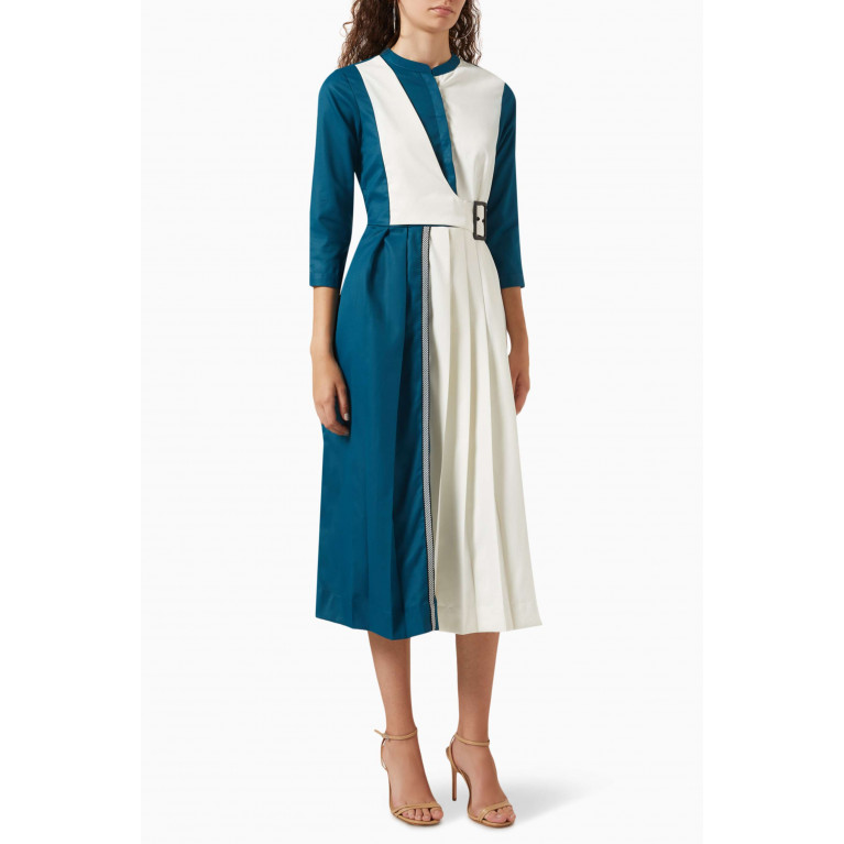 Notebook - Mia Shirt Dress in Terry-rayon Blue