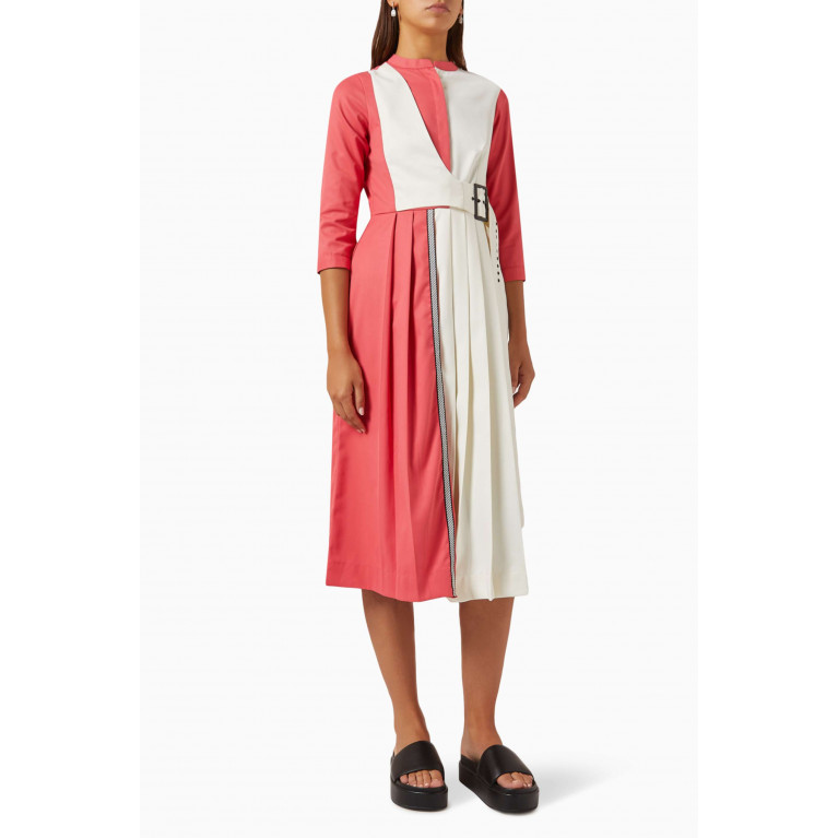 Notebook - Mia Shirt Dress in Terry-rayon Red