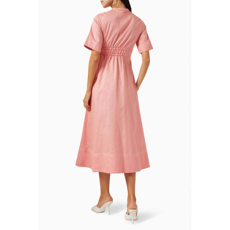 Notebook - Greta Shirt Dress in Cotton-poplin Pink