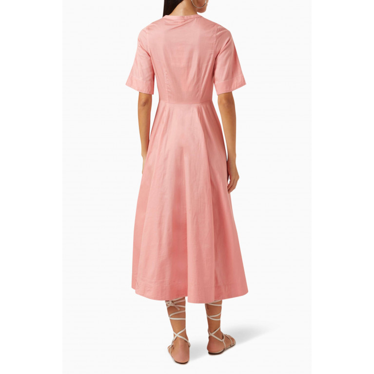 Notebook - Klara Shirt Dress in Cotton-poplin Pink