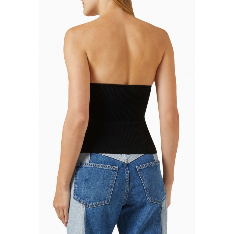 Veronica Beard - Azura Strapless Knit Top in Polyester