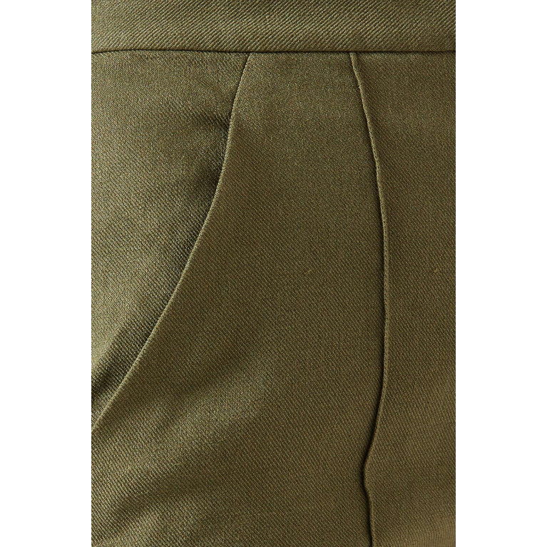 Veronica Beard - Noda High-rise Pants in Linen-blend Twill
