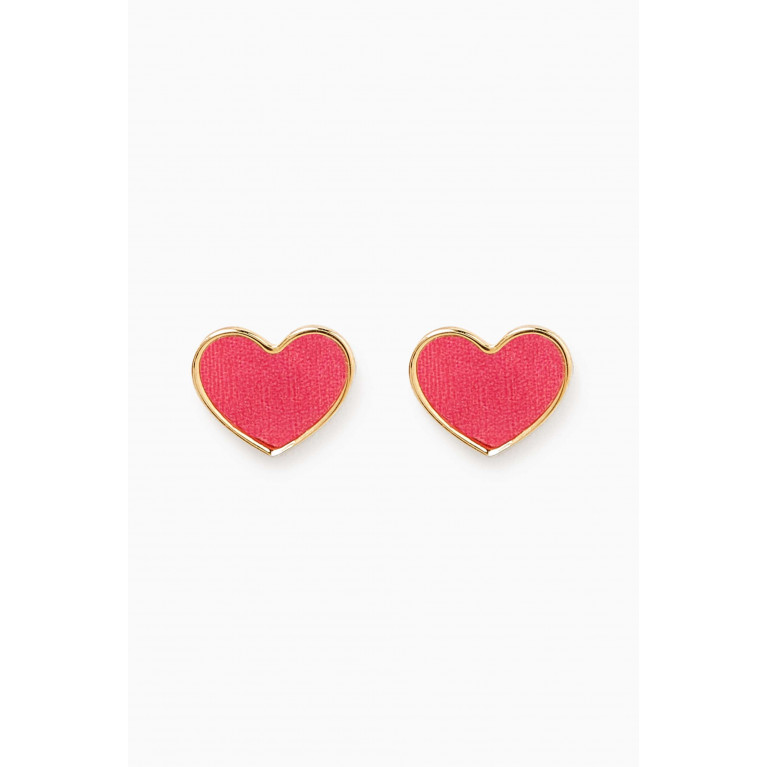 Damas - Ara Heart Earrings in 18kt Yellow Gold