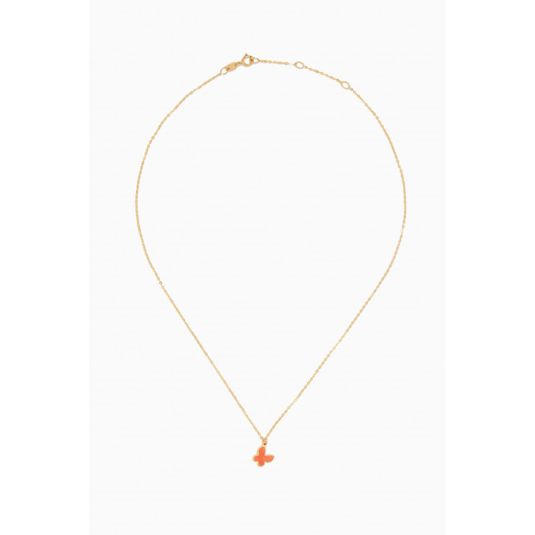 Damas - Ara Butterfly Necklace in 18k Gold