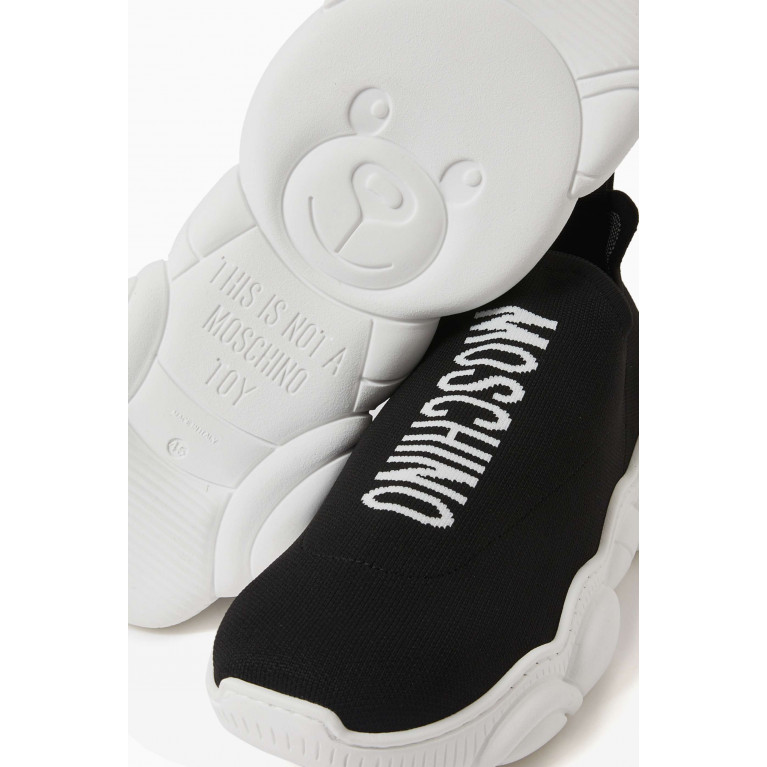 Moschino - Teddy Bear Sneakers In Technical Knit
