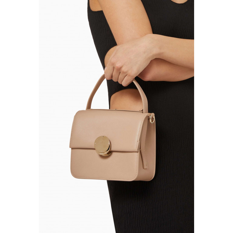 Chloé - Mini Penelope Top-handle Bag in Calfskin Leather