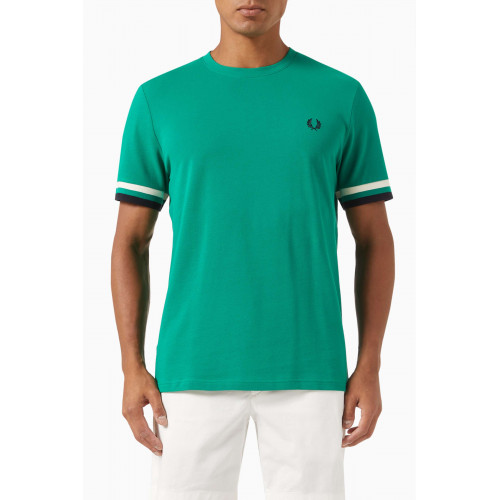 Fred Perry - Bold Tipped Logo T-shirt in Cotton Piqué